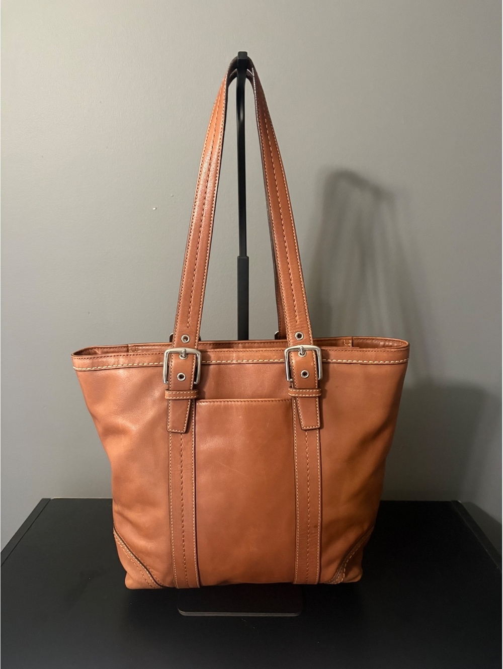 Coach Tan Leather Soho Buckle Tote Shoulder Bag F12607